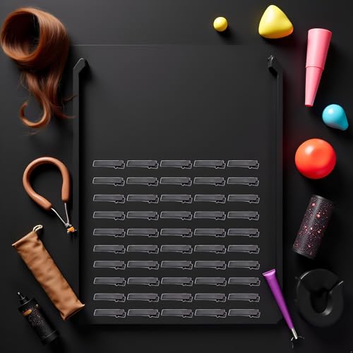 Black Alligator Hair Clips 4.5cm - 50 Pack Metal Duck Bill Clips for DIY Hair Bows & Crafts