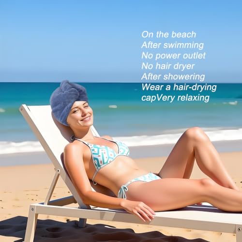 Microfiber Hair Drying Towel Wrap - Quick-Dry Turban for Wet Hair