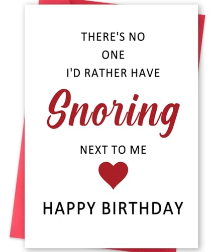Funny Romantic Birthday Card for Him - Couples Gift Card