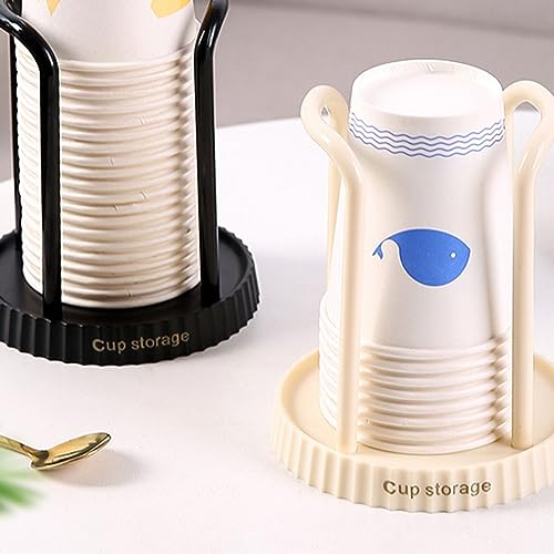 Black Paper Cup Dispenser Holder - Compact & Waterproof Storage