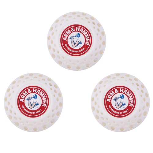 Arm & Hammer OdorBusterz Odor Eliminator Balls, White Linen, 3 Count - Baking Soda Freshness for Small Spaces