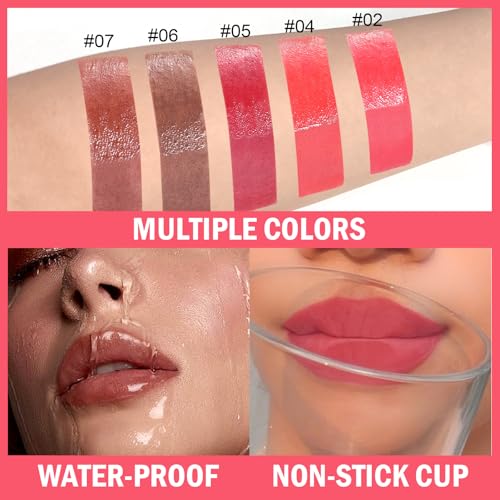 Jutqut Dual-Ended Peel-Off Lip Stain & Gloss Oil with Tweezer