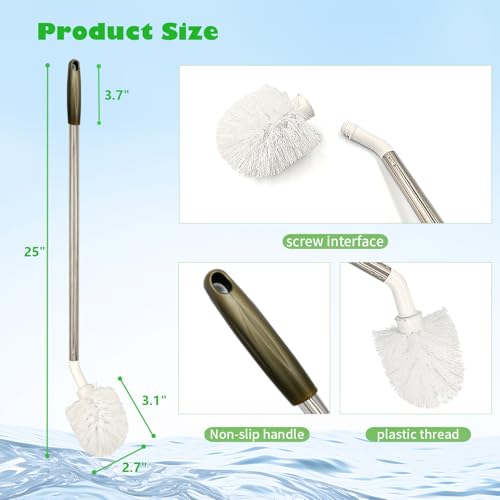 2-Pack Extra Long Bottle Brushes for Cleaning Gallon Jugs