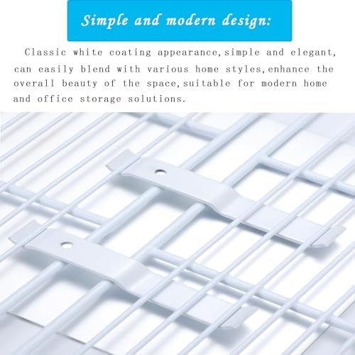 4-Pack White Wire Shelf Corner Support Brackets for ClosetMaid