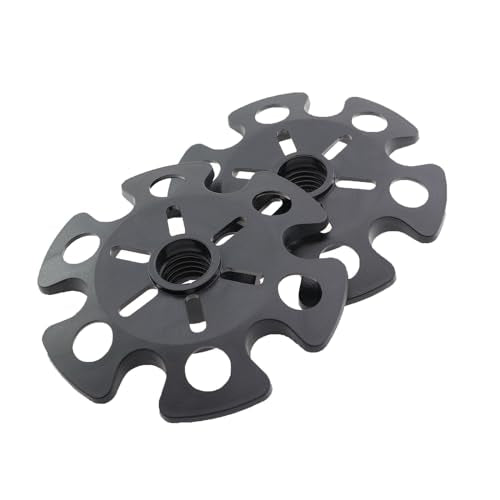 2PCS Trekking Pole Snow Baskets Universal Accessories for Walking Sticks Anti Sink Tips Horseshoe Foot Plastic Protectors and Replacement Tips for Trekking Poles in Black