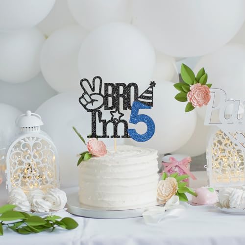 5th Birthday Cake Topper - Big Brother Celebration Decoration