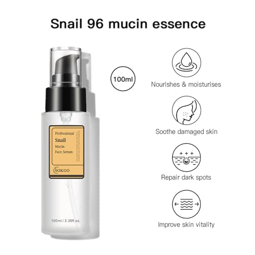 Fovcos Snail Mucin Repairing Essence & Hydrating Facial Serum