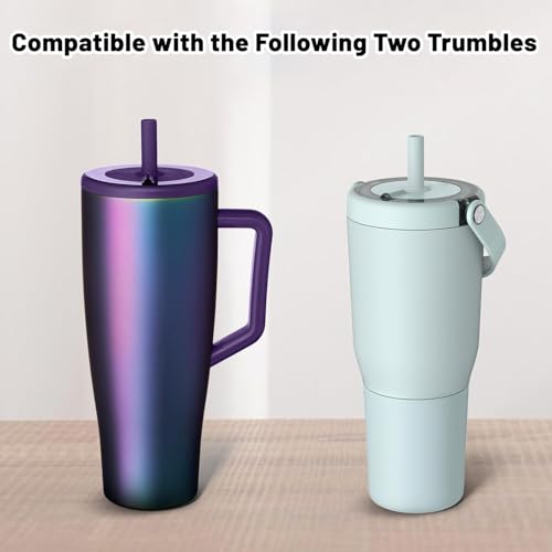 2 Pack Magnetic Straw Caps Compatible with Br?Mate All Era and Resa Tumblers, Silicone Straw Caps Toppers Compatible with Brumate Accessories, Covers Protectors BPA Free (Black)