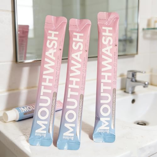Sunshot Peach Oolong Alcohol-Free Travel Mouthwash Packets 20ct