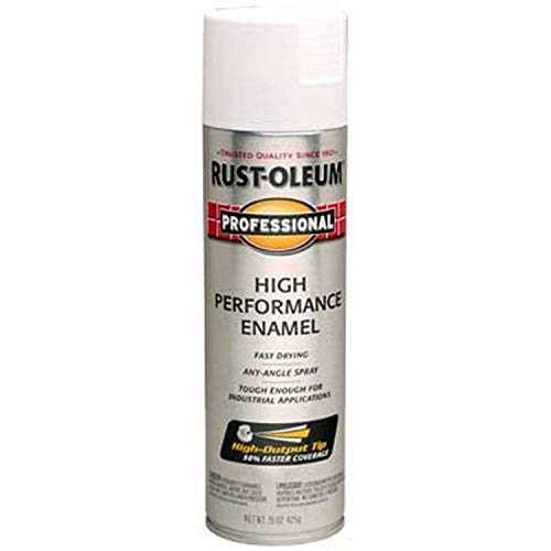 Rust-Oleum Professional Semi-Gloss White Spray Paint, 15 oz - Corrosion Resistant & Fast Drying