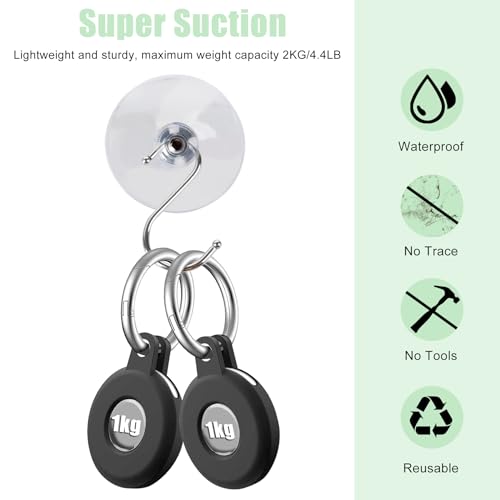 16 Pcs Clear PVC Suction Cup Pads with M5 Screw for Windows
