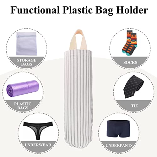 TOGETRUE Gray Plastic Bag Holder – Wall Mount Grocery Organizer