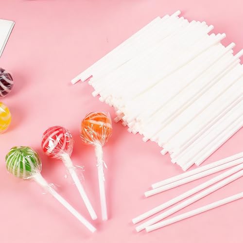 100 Food-Grade Cake Pop Sticks - Eco-Friendly Lollipop Sticks