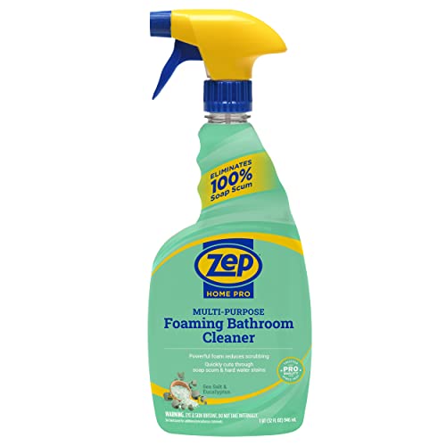 Zep Professional Foaming Bathroom Cleaner, Eucalyptus & Sea Salt, 32 Oz (6 Pack)