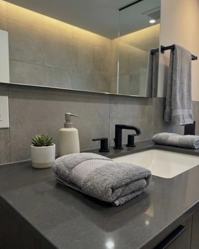Plush Gray Cotton Hand Towel 16x28 - 600 GSM, 1 Pack