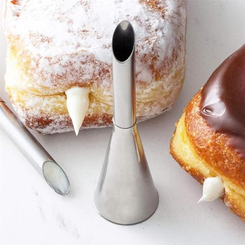 KuuGuu 6-Piece Stainless Steel Cream Puff Piping Nozzle Tip Set