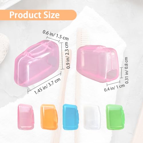 ZYYC Portable Toothbrush Cap Covers, 10 Pack Ventilated Travel Toothbrush Head Cases