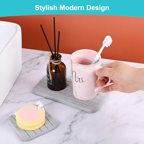 4-Piece Diatomaceous Earth Drying Tray Set - Instant Water Absorbing Mat