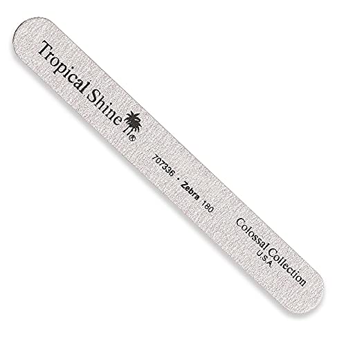 Tropical Shine Zebra Medium 180 Grit Nail File for Shaping
