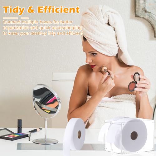 400 Pcs Pre-Cut Non-Woven Wax Strips with Magnetic Acrylic Storage Holder