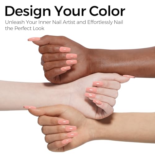 TOMICCA Nude Brown Gel Nail Polish 15ml Soak Off UV Color