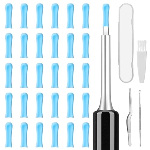 30 PCS Silicone Ear Wax Removal Tips & Otoscope Camera Accessories Set