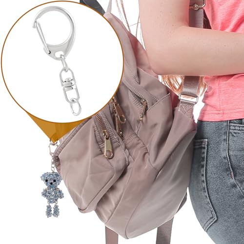 Winsyison 4pcs Zinc Alloy Swivel Lobster Clasp Keychain Clips