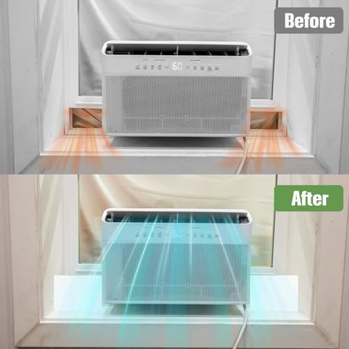 U-Shape AC Window Foam Block with Seal Strip - Energy Efficient