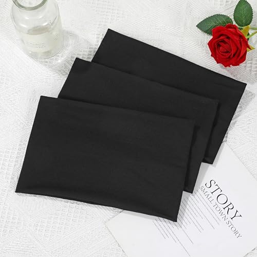 Wide Headbands For Women, 3-Pack Non-Slip Soft Cotton Stretchy Headband