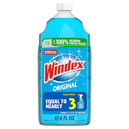 Windex Original Glass & Window Cleaner Refill - 67.6 Fl Oz