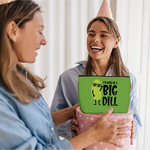 Wenboco Pickle Makeup Bag - Funny Dill Pickle Cosmetic Pouch