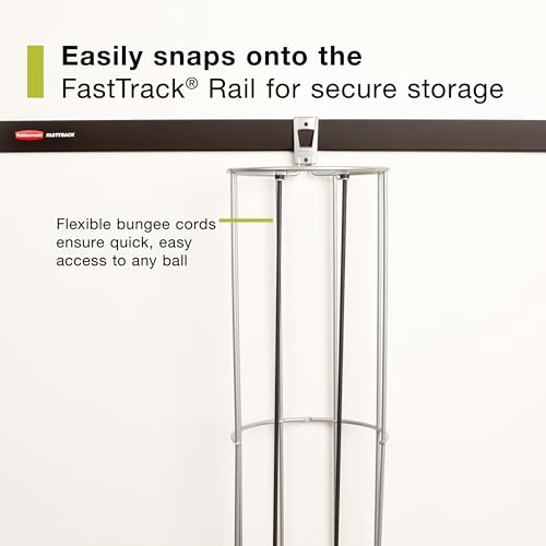 Rubbermaid FastTrack Vertical Ball Rack - Wall-Mounted Garage Storage