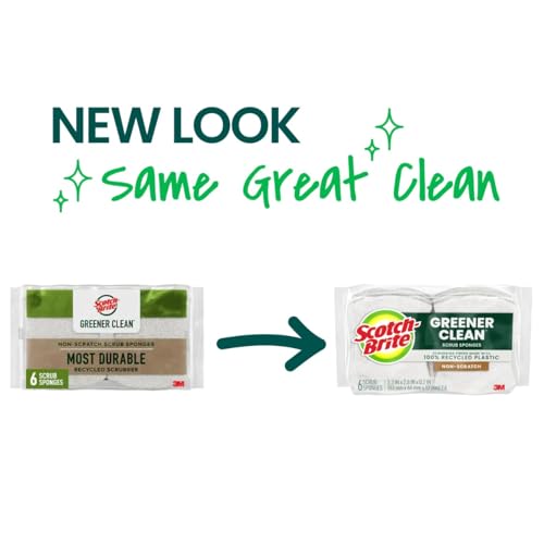 Scotch-Brite Greener Clean Non-Scratch Scrub Sponges - 6 Pack
