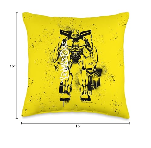 Transformers Rise of The Beasts Battle in Brooklyn BB Spray Throw Pillow, 16x16, Multicolor
