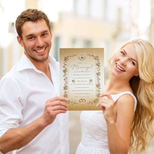 Elegant Wedding Card for Newlyweds | FANCYLUCKY Marriage Gift