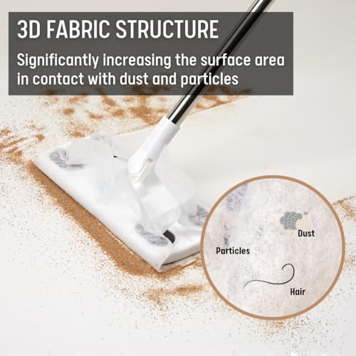 70 Count Disposable Dry Sweeping Cloths for Hardwood and Tile Floors
