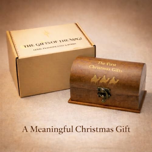 Gold, Frankincense & Myrrh Gift Set - Holy Land Nativity Keepsake Box