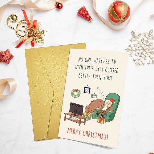 Funny Christmas Card for Men - Humorous Holiday Greeting