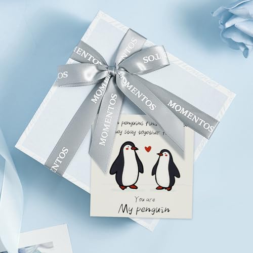FloraSea Romantic Penguin Anniversary Card for Husband Wife and Couples