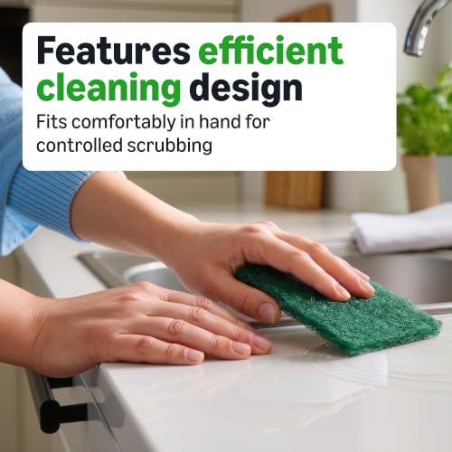 Amazon Basics Heavy Duty Scour Pads - 4 Pack Kitchen Scrubber