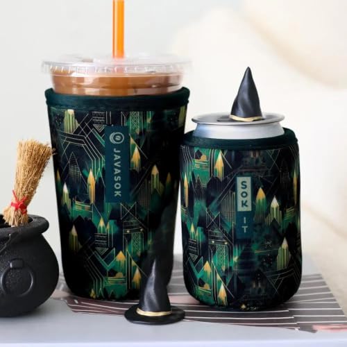 Sok It JavaSok Iced Coffee & Cold Soda Cup Sleeve City Limits Medium 22-28oz