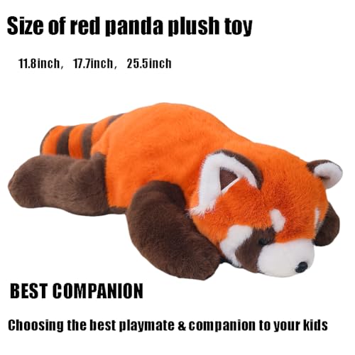 Red Panda Stuffed Animal Plush Toy, 11.8in Soft Hugging Pillow