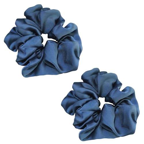 FUQAO Silk Satin Hair Scrunchies - No Damage Elastic Ponytail Holder