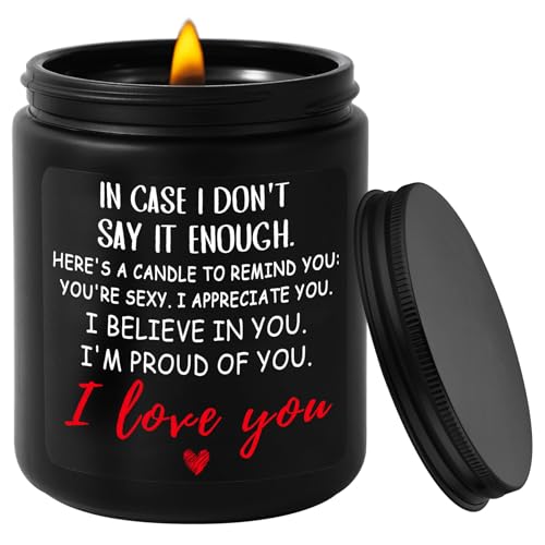 Premium Lavender Scented Candle - Romantic Gift for Him/Her