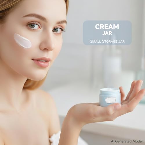 ZIZEMOJA Small Travel Containers 20g 4 Pack Leak Proof Jars for Cream