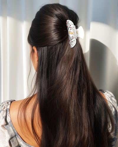 CHLINS Initial Cherry Hair Claw Clip – Rhinestone Monogram Letter J