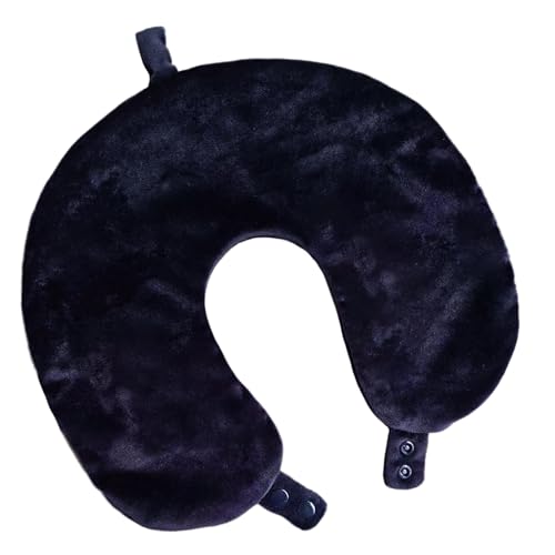 Plush Travel Neck Pillow Cover - Soft Machine Washable Replacement Case