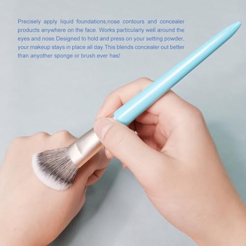 ACOSBRUOP Angled Blush Brush for Face Makeup, Soft Synthetic Bristles