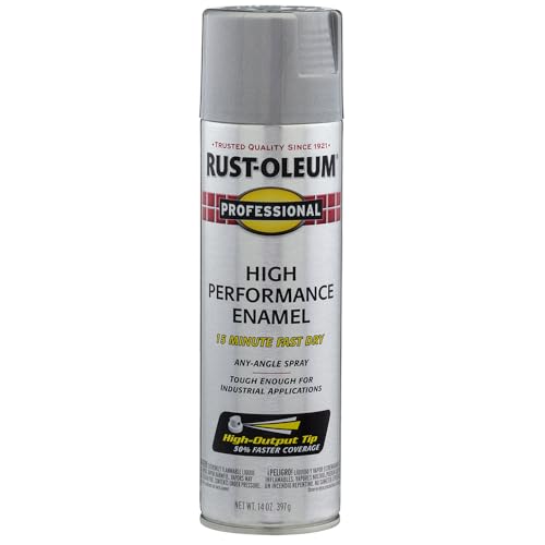 Rust-Oleum High Performance Enamel Spray Paint 15 oz Gloss Dark Machine Gray - Pack of 6