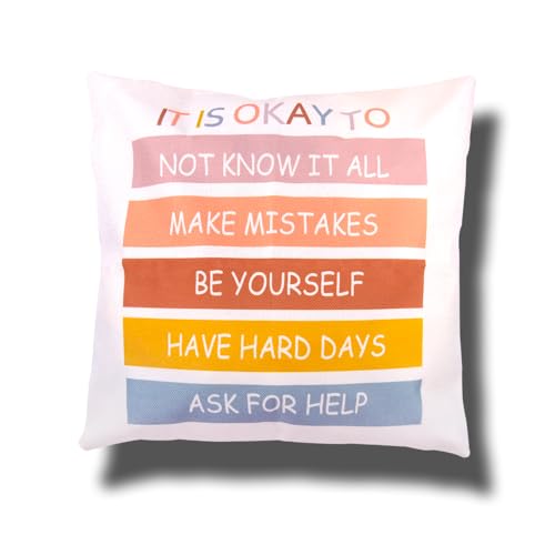 Inspirational 18x18 Pillow Covers - Positive Affirmation Gifts